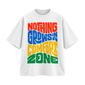 BAREVYN Comfort Zone T-shirt in White, front view