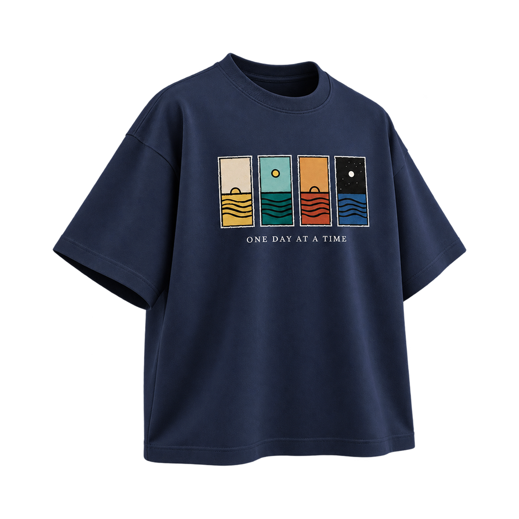 One Day at a Time Dark Blue — Left Three Quarter view