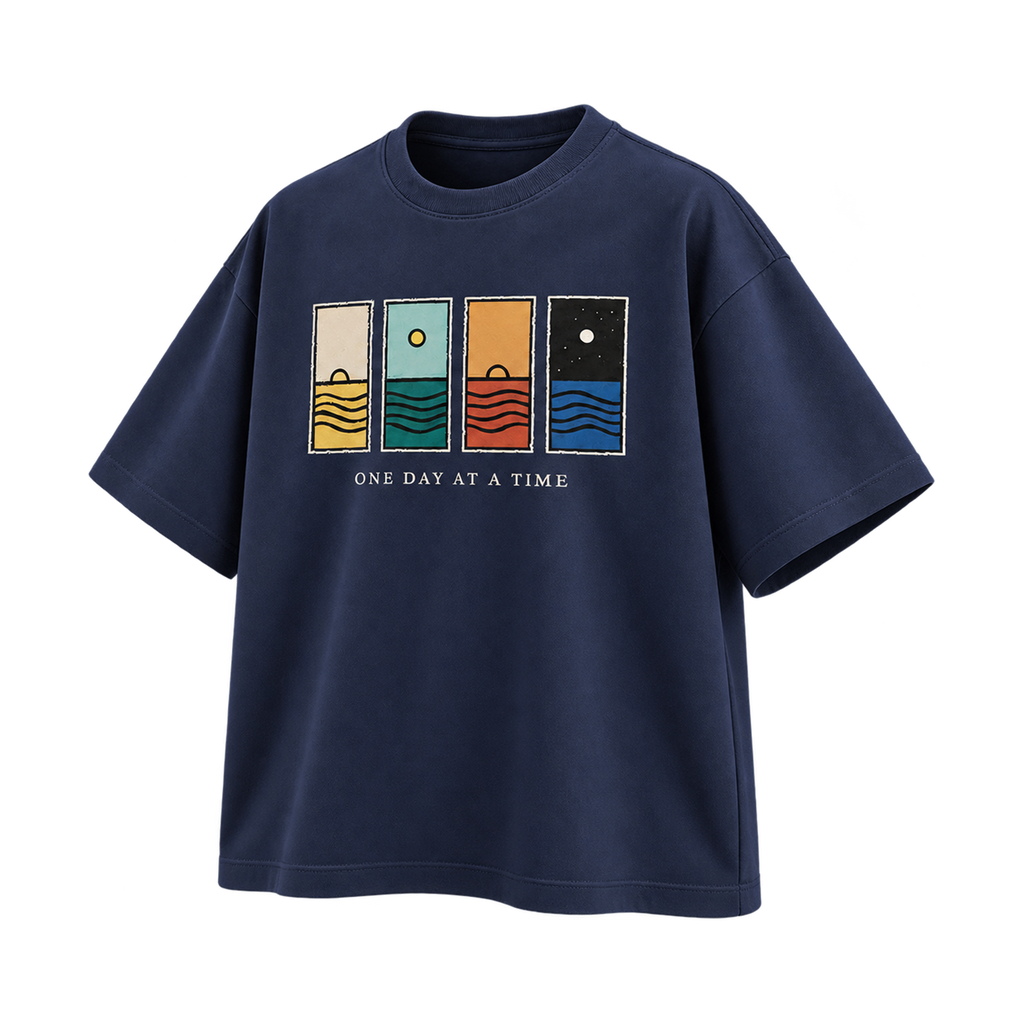 One Day at a Time Dark Blue — Right Three Quarter view