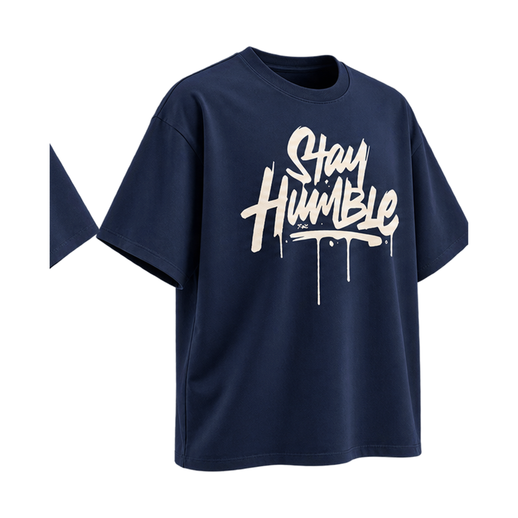Stay Humble Dark Blue — Left Three Quarter view