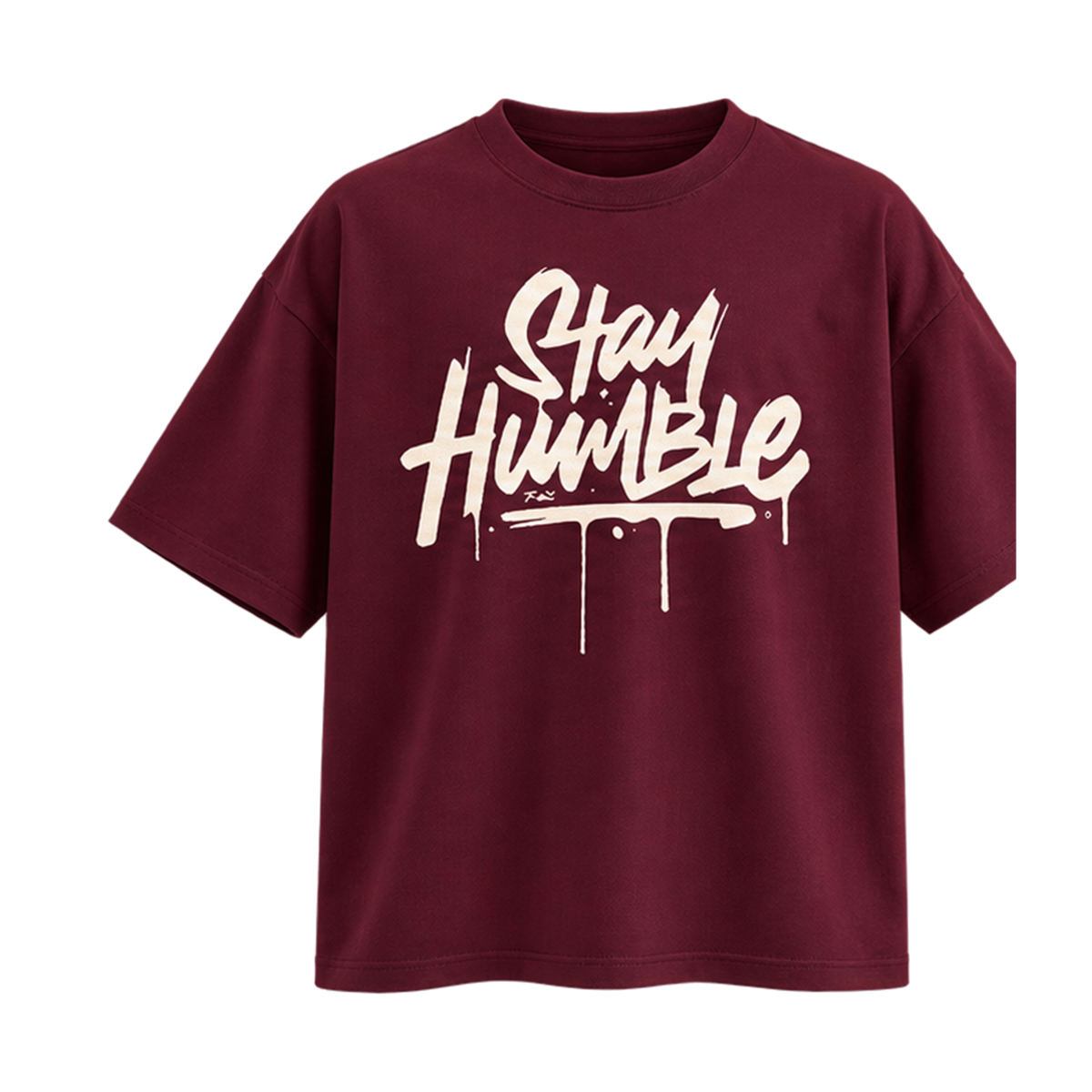 Stay Humble Burgundy — Straight On view