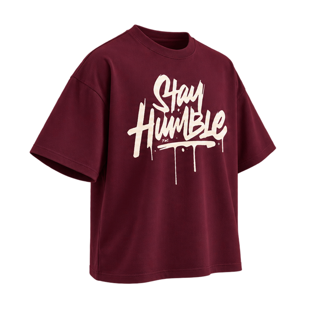 Stay Humble Burgundy — Right Three Quarter view