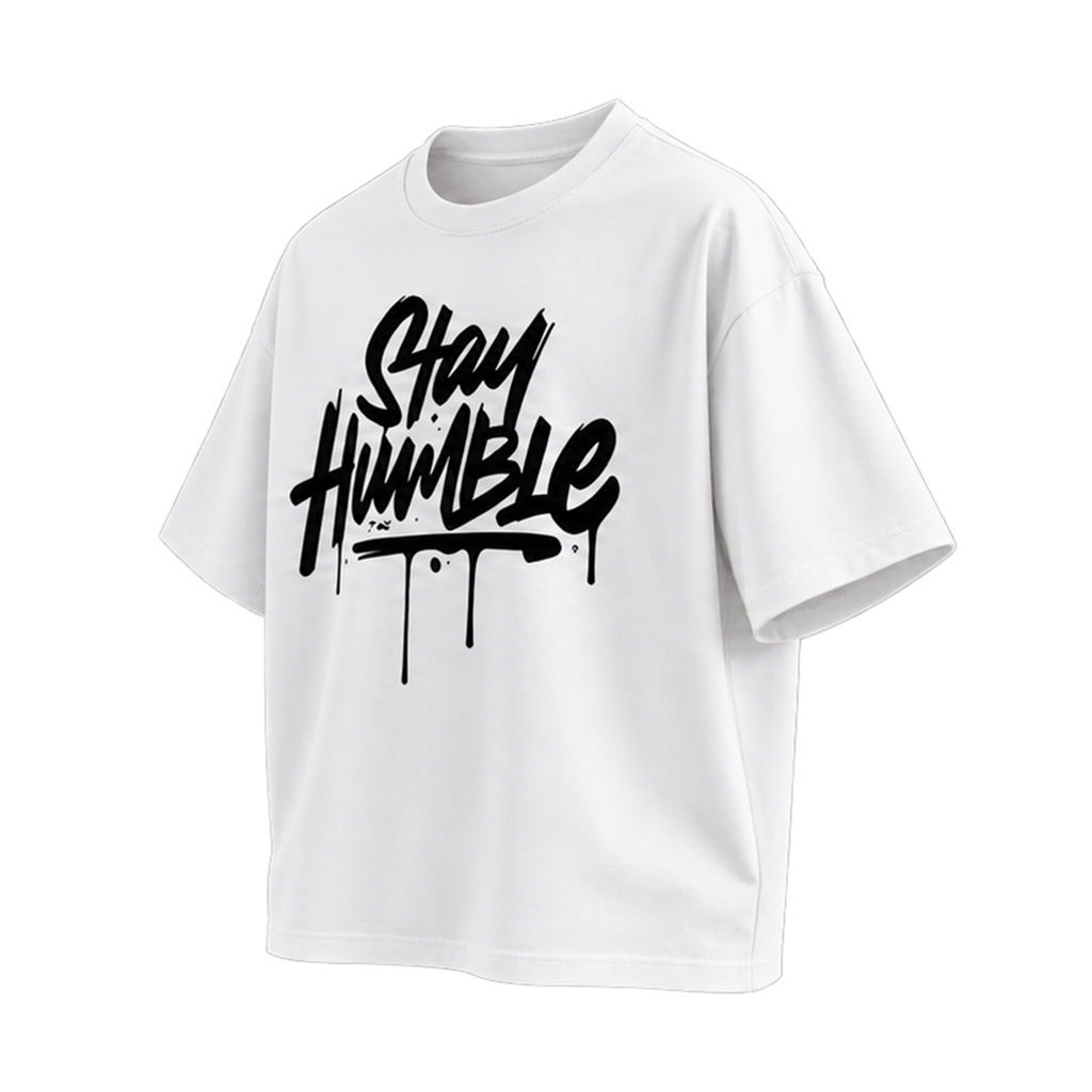 Stay Humble White — Left Three Quarter view