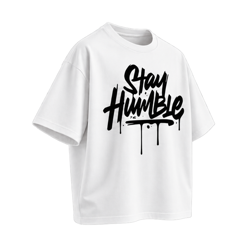 Stay Humble White — Right Three Quarter view